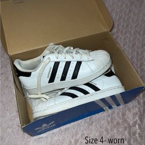 Adidas Superstar shoes size 4